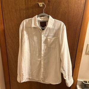 Mountain Ridge Explore Life Men's Oatmeal Button-Up Long Sleeve Textured Shirt